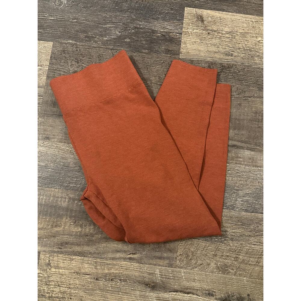 Lou & Grey for LOFT Women's Burnt Orange High Waisted Ankle Legging Size Large